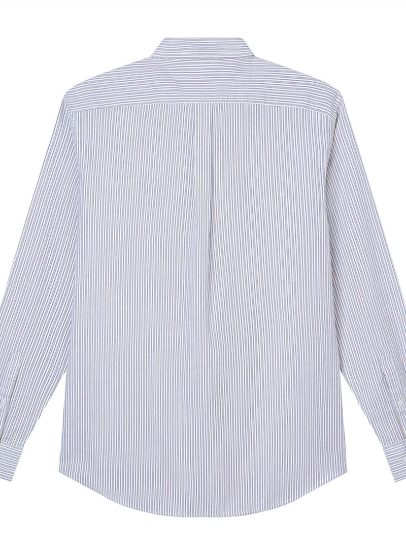 GIORDANO Men’s Cotton Slim Oxford Shirt with Embroidery - Image 2